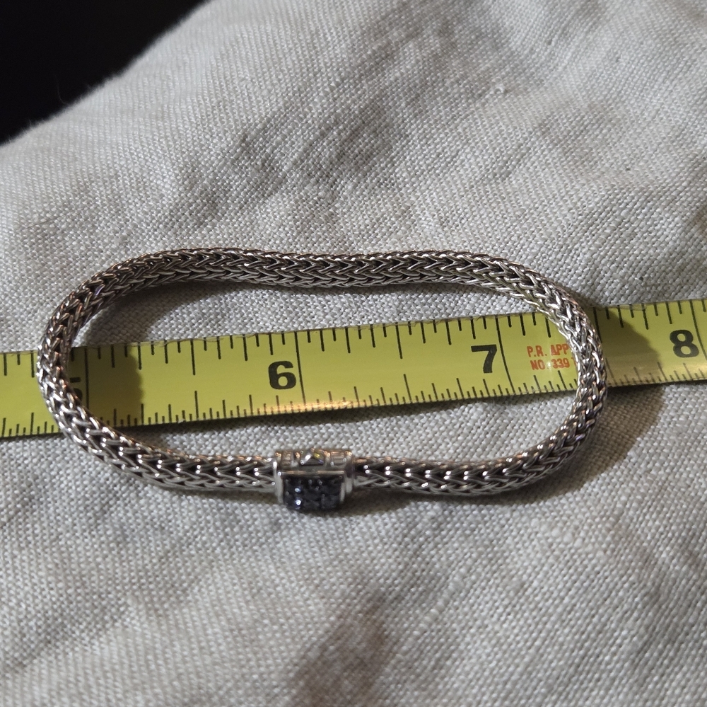 John Hardy Classic Chain Icon Bracelet, Blue Sapphire, SS, 5mm - Picture 11 of 12